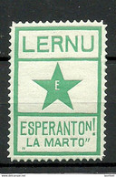ESPERANTO 1918 Vignette Poster Stamp * - Esperanto