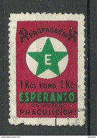 Tcsehoslowakia ESPERANTO Vignette Poster Stamp Reklamemarke O - Esperanto