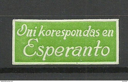 ESPERANTO Vignette Poster Stamp Advertising * - Esperanto