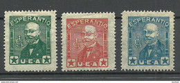 ESPERANTO Vignetten Poster Stamps Advertising Reklamemarken Zamenhof MNH/MH - Esperanto