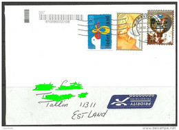 NEDERLAND Niederlande 2004 Letter To Estonia Estland Christmas Weihnachten - Storia Postale