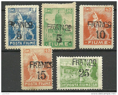 FIUME Italia Italy 1919/1920 (*) - Fiume