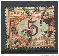 ITALIA ITALY 1870 Postage Due Portomarke Michel 5 O - Fiscale Zegels