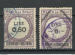 ITALIA ITALY Revenue Tax Fiscal Marca Da Bollo O - Revenue Stamps