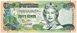 Bahamas - 50 Cents - 1/2 Dollar - 2001 - Pick: 68 - Unc. - Serie A - Queen Elizabeth II - Bahamas