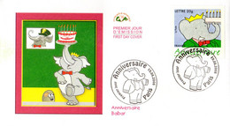 " BABAR " Sur Enveloppe 1er Jour De 2006. N° YT 3927. FDC - Stripsverhalen