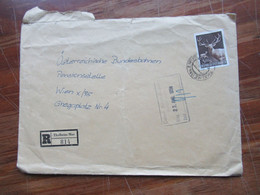 1959 Kongress Des Internationalen Jagdrates Rotwild Nr. 1065 EF Einschreiben Thalheim / Mur An: Oest. Bundesbahn - Storia Postale