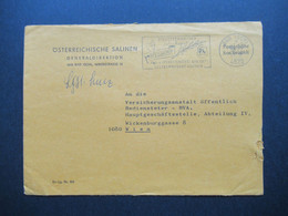 Österreich 1977 Postgebühr Bar Bezahlt Umschlag Österreichische Salinen Generaldirektion Bad Ischl Stp. Operettenwochen - Briefe U. Dokumente