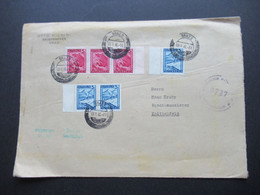 9.1.1946 Landschaften Nr. 738 (3) Und 739 (3) Randstücke Aptierter Stempel Graz 2 Umschlag Otto Cichini Briefmarken - Brieven En Documenten