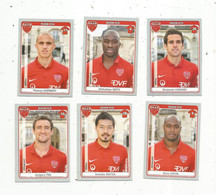 Sticker ,vignette , PANINI , FOOT 2011-12 , DIJON FCO , LOT DE 6 VIGNETTES - Edizione Francese