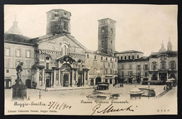 Reggio Emilia Piazza Vittorio Emanuele VIAGGIATA 1901 C.2811 - Reggio Emilia