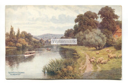 A R Quinton Postcard No. 1856 -  Regatta Island, Nr. Henley - Quinton, AR