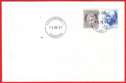 NORWAY -  FOSSEGRENDA 4 - TRONDHEIM (Trøndelag County) - Last Day/postoffice Closed On 1997.09.13 - Local Post Stamps