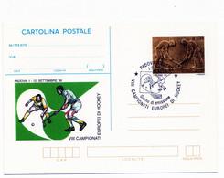 ITALIA CARTOLINA POSTALE  - VIII CAMPIONATI EUROPEI DI HOCKEY ANNO 1999 A.S. PADOVA CENTRO - Interi Postali