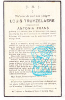 DP Louis Truyzelaere ° Lembeek Halle 1848 † Ordingen Sint-Truiden 1940 X Antonia Frans - Andachtsbilder