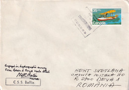 A8122- LETTER FROM BAFFIN CANADA 1981 SENT TO DEVA ROMANIA, CANADA POSTAGE STAMP - Storia Postale