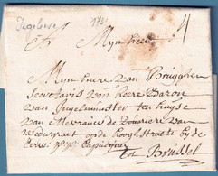 Lac 1731 D'Ingelewe ? + "4" Pour Brussel - 1714-1794 (Oostenrijkse Nederlanden)
