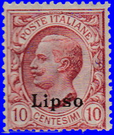 Égée LIpso 1912. ~  YT 3* - 10 C. Victor Emmanuel III - Egeo (Lipso)