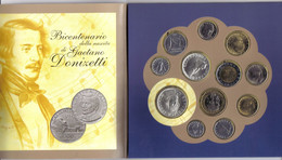 ITALIA Divisionale 1997 Doninzetti 12 V CON 1000 Lire AG Fdc - Jahressets & Polierte Platten