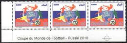 ALGERIE ALGERIA 2018 - 3v- MNH - FIFA Football World Cup Russia 2018 Fußball Futbol Futebol Calcio Soccer Sport - 2018 – Russie