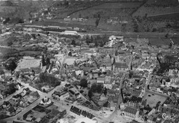 61-LAIGLE- VUE AERIENNE L'EGLISE LA PLACE LA GARE - L'Aigle