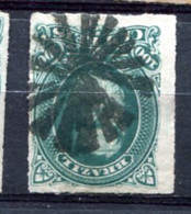 BRESIL- Yv. N° 41 Percé En Ligne  (o)  100r  Pedro II Cote  1,5  Euro BE  2 Scans - Used Stamps