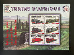 Guinée Guinea 2008 Mi. 6253 - 6258 Surchargé Overprint Trains Locomotives Eisenbahn Mort De Stephenson Railways - Trains