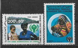 1979 COMORES PA 164-65** Année De L'Enfant, Côte 8.00 - Comores (1975-...)