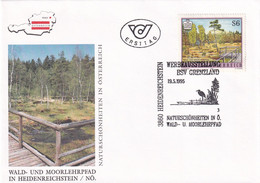 A8194 - FORREST AND MOOR NATURETRAIL AT HEIDENREICHSTEIN ERSTTAG 1995  REPUBLIC OESTERREICH USED STAMP ON COVER AUSTRIA - Briefe U. Dokumente