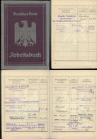 WW II Arbeitsbuch : Villeroy Und Boch , Hartwig Und Vogel Schokoladen Und Zuckerfabrik Und Deutsche Reichsbahn Dresden - Documentos Históricos