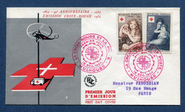 ⭐ France - Premier Jour - FDC - Croix Rouge - 1954 ⭐ - 1950-1959