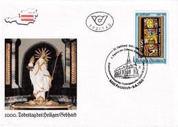 A8202- SAINT GEBHARD FELDKIRCH 1995  REPUBLIC OESTERREICH USED STAMP ON COVER AUSTRIA - Cartas & Documentos