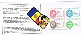 ANDORRA ANDORRA VIGUERIE 10 Carnets (40 Timbres)  FRANQUICIE CARNET - Episcopal Viguerie