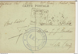 Cachet Hôpital Marie Feuillet Rabat H.M.E.R. Frappe Superbe + Daguin 1926 Ouverture D'un Compte - Lettres & Documents