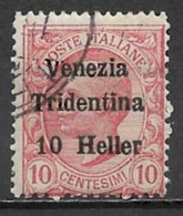 Italy (Trentino) 1918. Scott #N62 (U) King Victor Emmanuel III - Trento