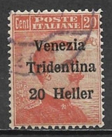 Italy (Trentino) 1918. Scott #N63 (U) King Victor Emmanuel III - Trento
