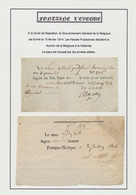 Précurseur - Lot De 2 Manuscrits (1814 / 1815) "Le Sieur Godfroid Logera Un Homme Pour Une Nuit à Fontaine-l'évêque" - 1815-1830 (Dutch Period)