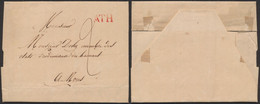 Précurseur - LAC Datée De Bauffe (1816) + Obl Linéaire Rouge ATH (Type 5t) > Mons, Membre Des états Provinciaux Du Haina - 1815-1830 (Holländische Periode)