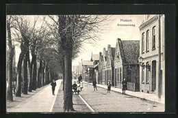 AK Husum, Blick In Die Strasse Erichsenweg - Husum