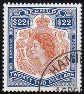 Bermuda 1996 Used Sc #732 $22 Queen Elizabeth II - Bermuda