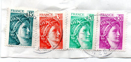 N° 2966 1868 1867 1969        Timbre Sur Fraguement A Debatre - Collections