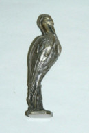 SCEAU CACHET BRONZE ARGENTE HERON Matrice VIERGE Collection Bureau Vitrine Art Nouveau - Cachets