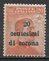 Italy (Trentino) 1919. Scott #N68 (MH) King Victor Emmanuel III - Trento