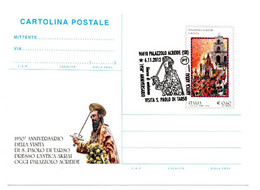 ITALIA CARTOLINA POSTALE  - PALAZZOLO ACREIDE - ANNO 2012 - A.S. PALAZZOLO ACREIDE - SR - Interi Postali