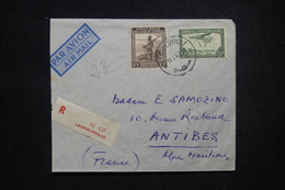 CONGO BELGE - Enveloppe En Recommandé De Léopoldville En 1947 Pour La France Par Avion - L 99572 - Storia Postale