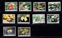 Comores YT Taxe 6, 8/12, 14/17 Fleurs Tropicales Oblit - Comores (1975-...)