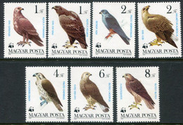 HUNGARY 1983 WWF: Birds Of Prey MNH / **.  Michel  3624-30 - Ongebruikt