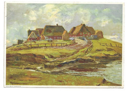 2251  HALLIG GRÖDE  1947  -  KÜNSTLER  ED. SCHLOEMANN - Halligen