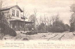 Gruß Aus HUMMELSBÜTTEL Hamburg Cafe Restaurant E Abel Welt Der Zufriedenheit Gelaufen 10.8.1903 FUHLSBÜTTEL - Wandsbek