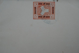 U12 CHINA BELLE LETTRE VERY RARE 1890 CHINE POST LOCAL SHANGHAI MUNICIPALITY   ONE HALF CENT  + CACHET BLEU  INTERESSANT - Covers & Documents
